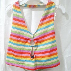 PRIMARK WOMENS HALTER TOP SIZE MED (UK 12-14 US 8-10) *NEW*